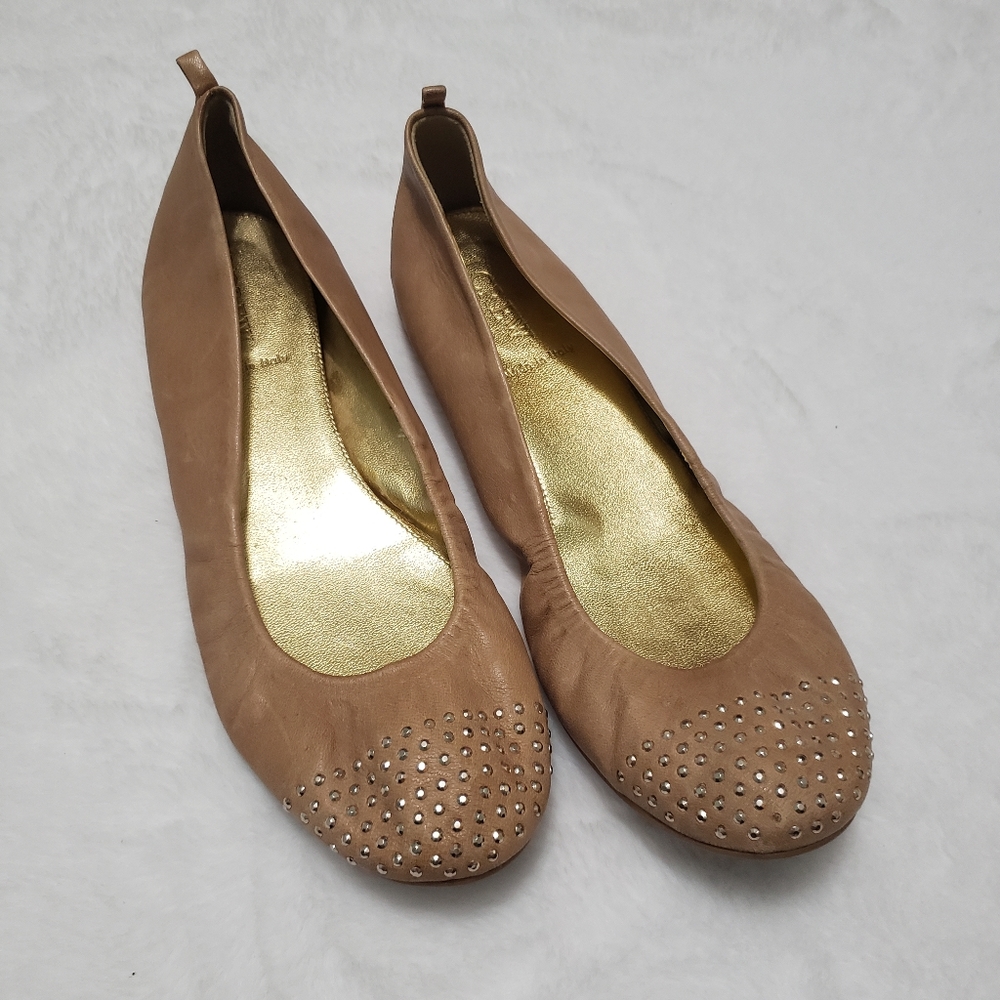 J. Crew CeCe Studded Ballet Flats